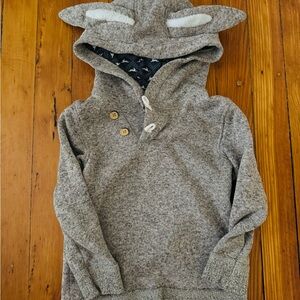 Grey “bunny” hoodie EUC